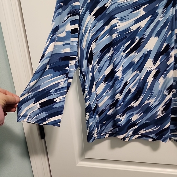 Briggs New York Blue and black Sz Xl buckle detail at collar. - Picture 2 of 6